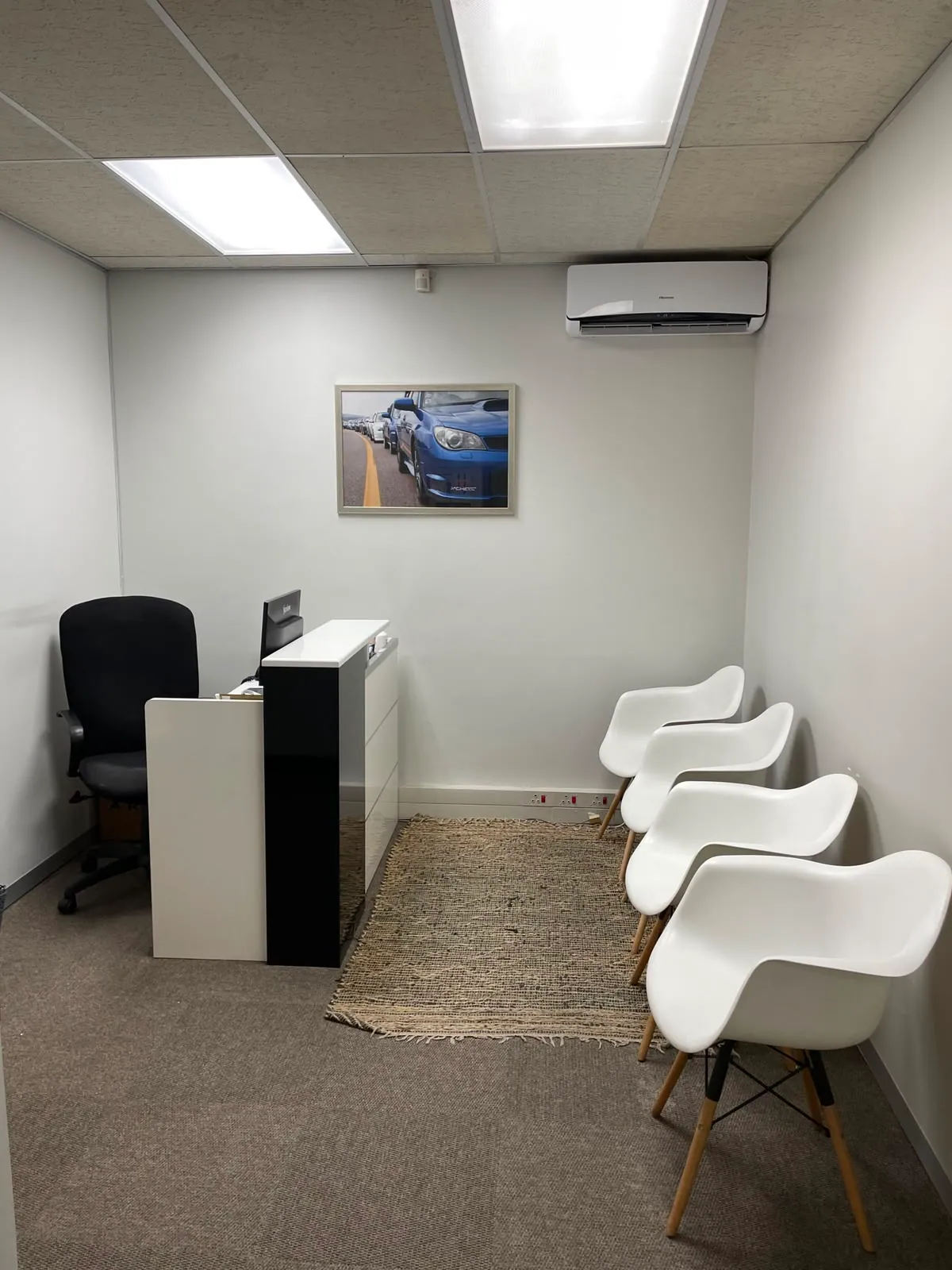Reception area at Eden Nelson's psychology practice in Lonehill